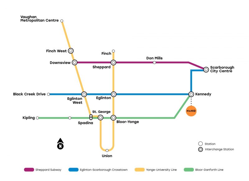 nahid kennedy ttc line map